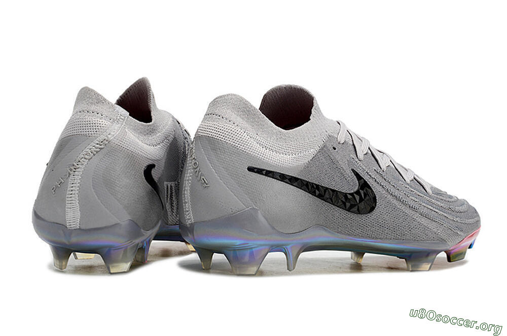 Nike Phantom Luna Elite NU FG Football Boots - Grey/Black/Blue 6
