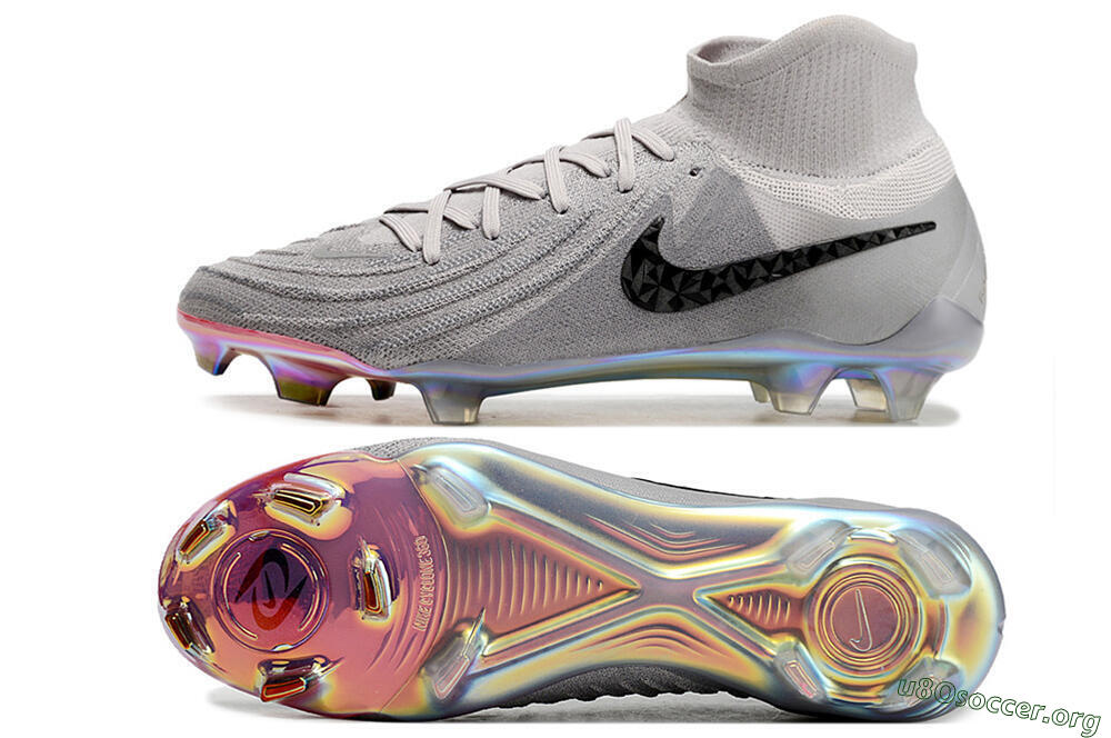 Nike Phantom Luna Elite NU FG Football Boots - Grey/Black/Blue 1