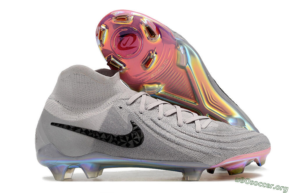 Nike Phantom Luna Elite NU FG Football Boots - Grey/Black/Blue 2
