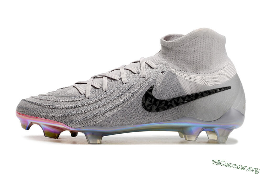 Nike Phantom Luna Elite NU FG Football Boots - Grey/Black/Blue 3
