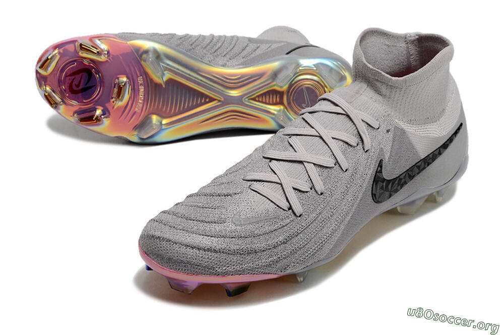 Nike Phantom Luna Elite NU FG Football Boots - Grey/Black/Blue 0