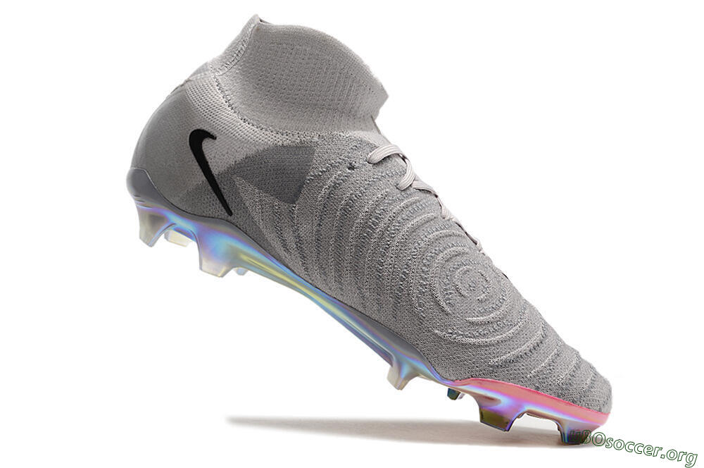 Nike Phantom Luna Elite NU FG Football Boots - Grey/Black/Blue 4