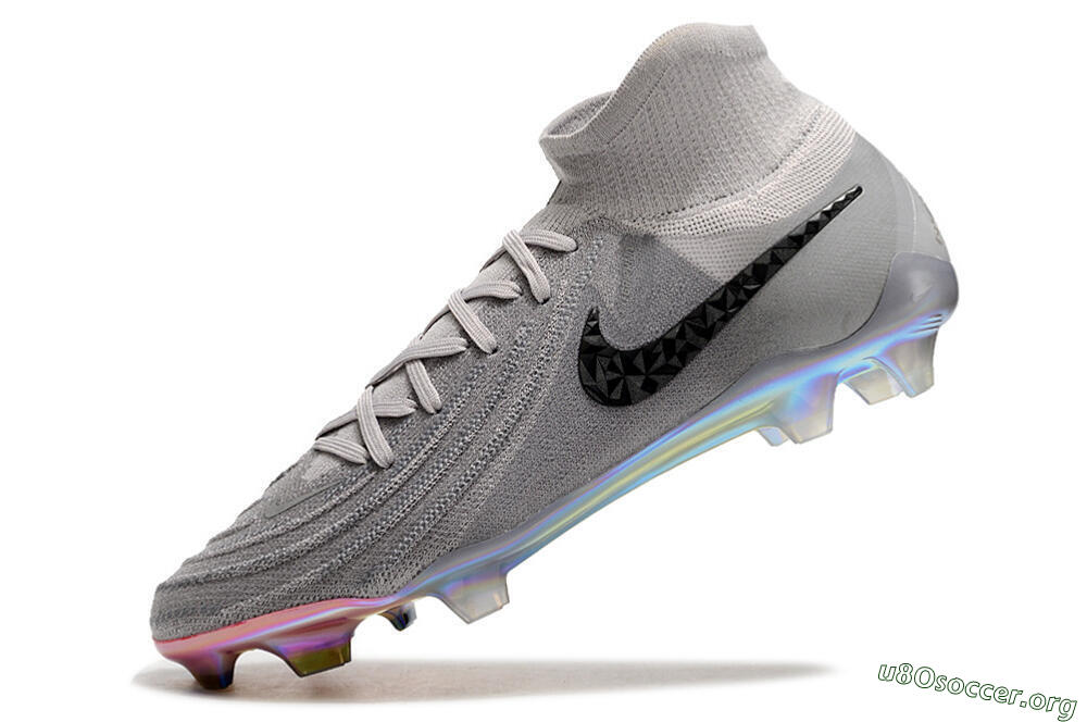Nike Phantom Luna Elite NU FG Football Boots - Grey/Black/Blue 5
