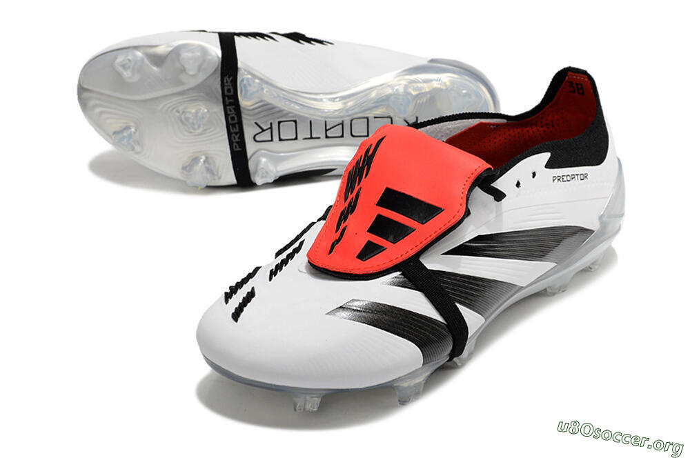 Adidas Predator Elite Foldover Tongue FG Football Boots - White/Black/Red 0