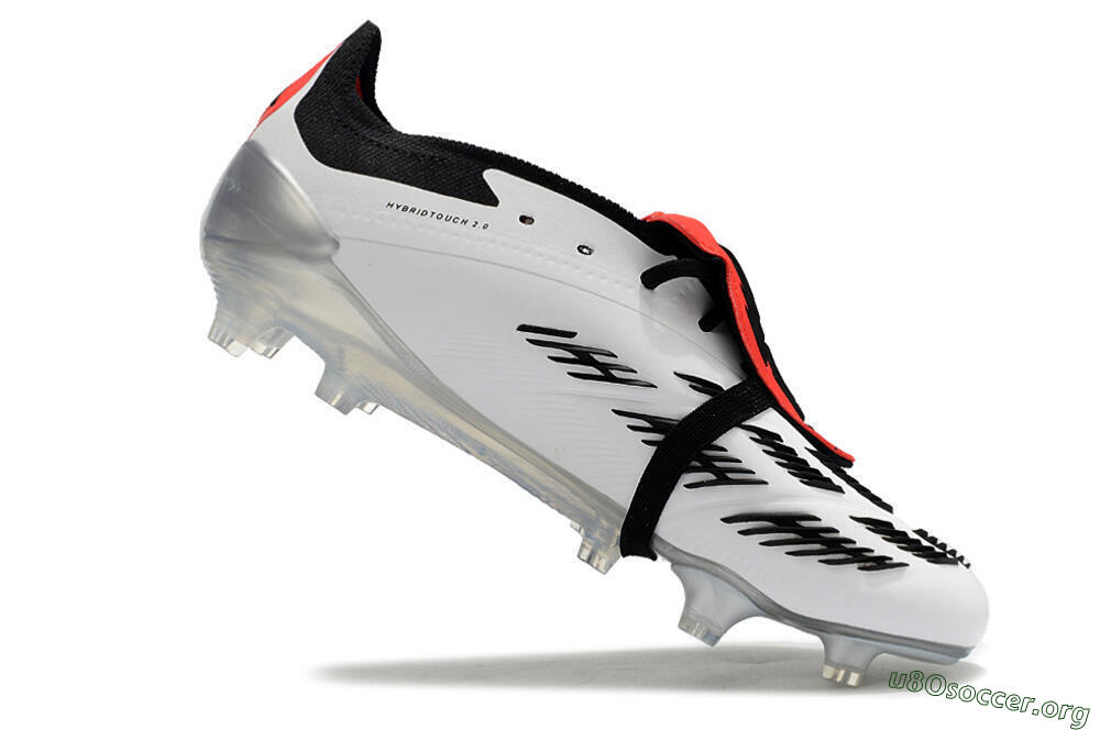 Adidas Predator Elite Foldover Tongue FG Football Boots - White/Black/Red 4