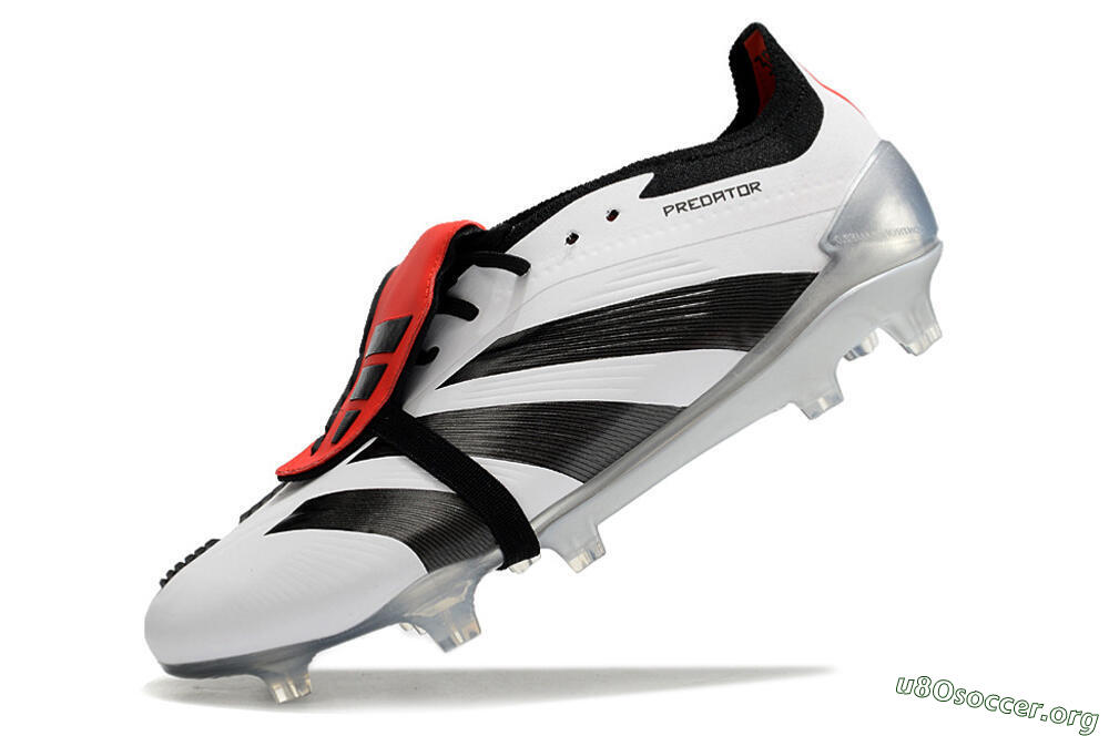 Adidas Predator Elite Foldover Tongue FG Football Boots - White/Black/Red 5