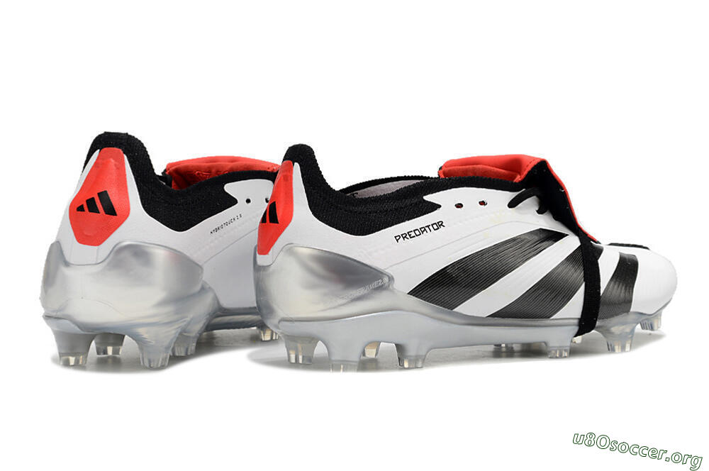 Adidas Predator Elite Foldover Tongue FG Football Boots - White/Black/Red 6