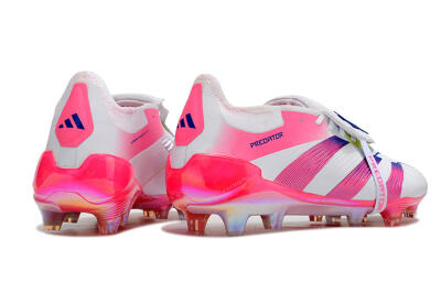 Adidas Predator Accuracy+ Laceless FG Football Boots - White/Pink/Purple