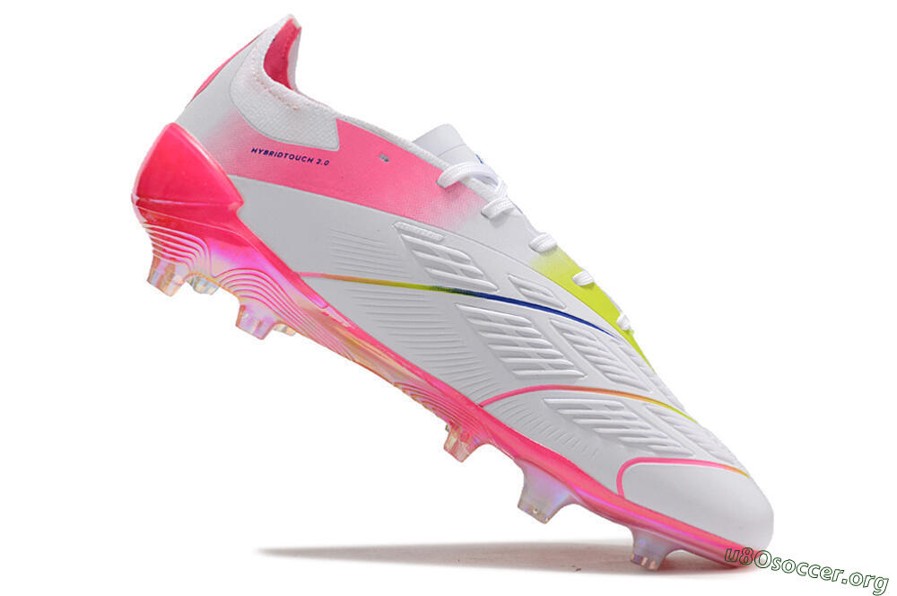 Adidas Predator Accuracy Elite FG Football Boots - White/Pink/Purple 4