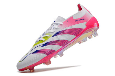 Adidas Predator Accuracy Elite FG Football Boots - White/Pink/Purple