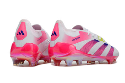 Adidas Predator Accuracy Elite FG Football Boots - White/Pink/Purple