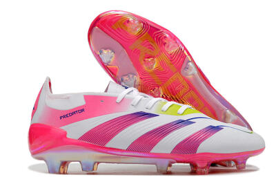Adidas Predator Accuracy Elite FG Football Boots - White/Pink/Purple