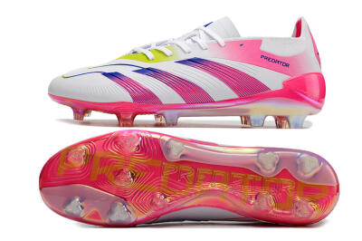 Adidas Predator Accuracy Elite FG Football Boots - White/Pink/Purple