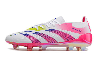 Adidas Predator Accuracy Elite FG Football Boots - White/Pink/Purple