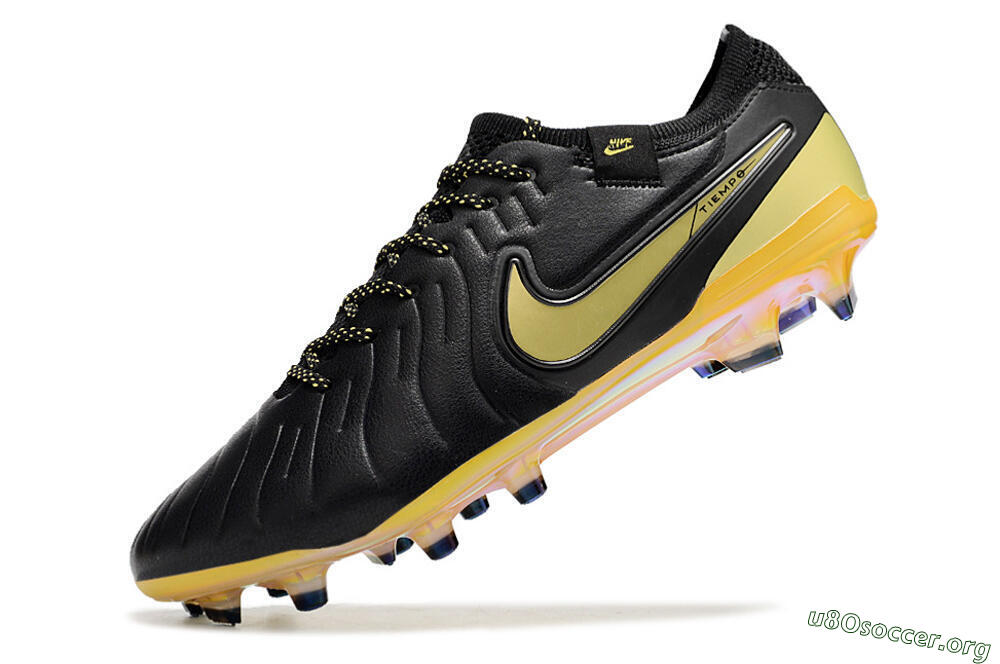 Nike Tiempo Legend 10 Elite FG Football Boots - Black/Gold 5