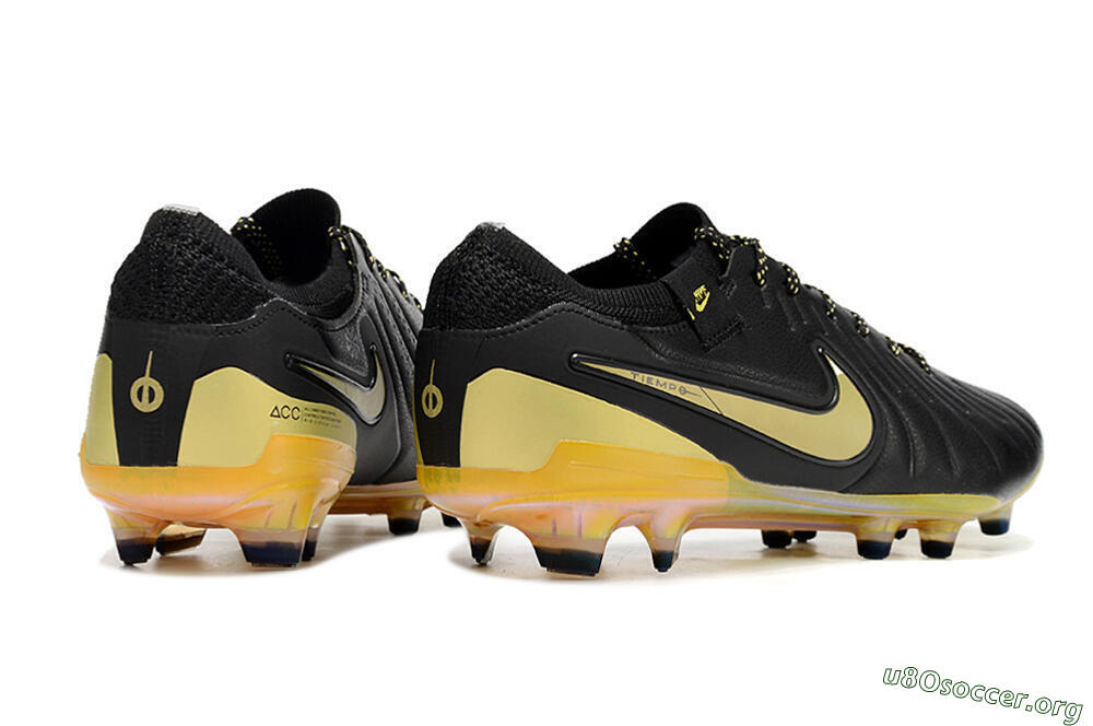 Nike Tiempo Legend 10 Elite FG Football Boots - Black/Gold 6