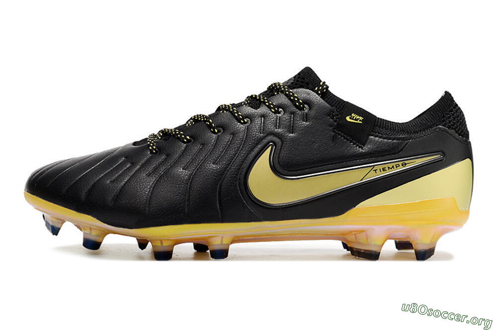Nike Tiempo Legend 10 Elite FG Football Boots - Black/Gold 3
