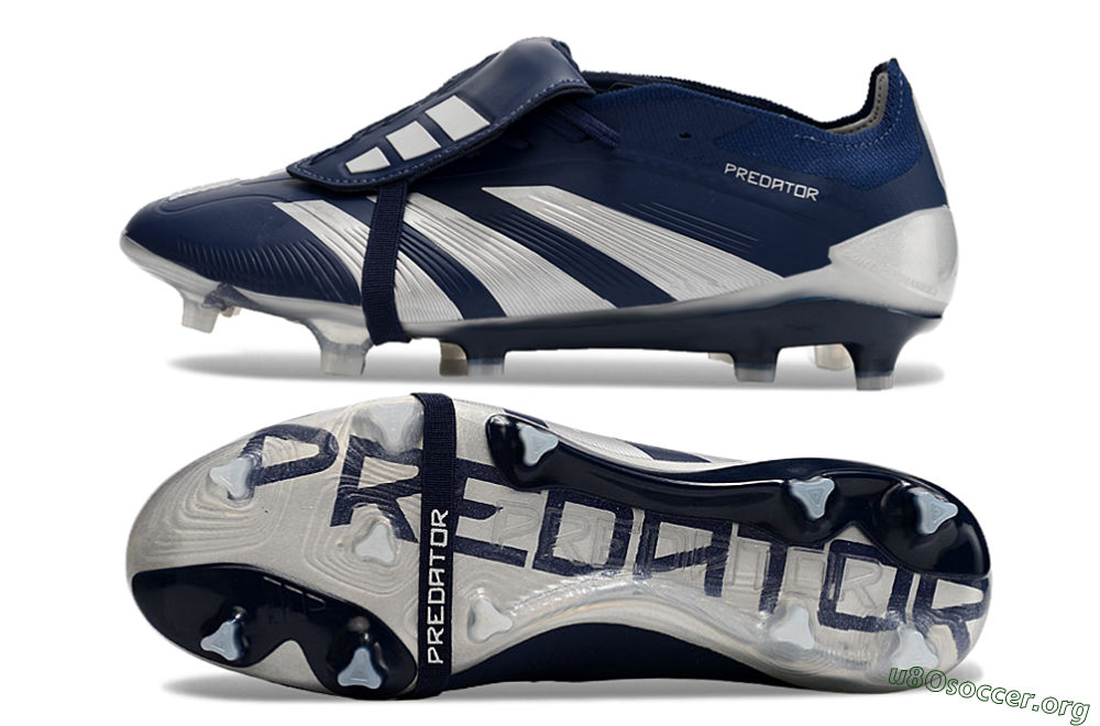 Adidas Predator Elite Foldover Tongue FG Football Boots - Blue/White/Silver 1