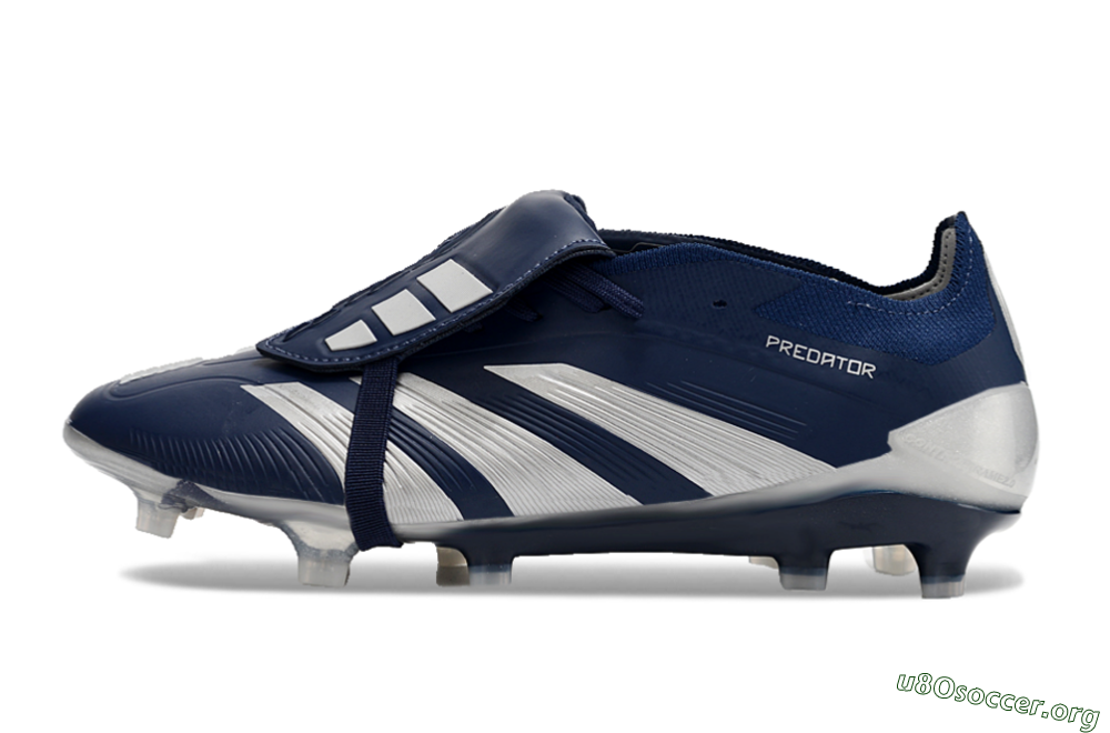 Adidas Predator Elite Foldover Tongue FG Football Boots - Blue/White/Silver 3