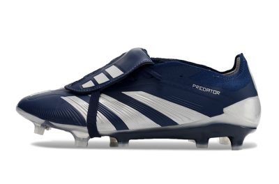 Adidas Predator Elite Foldover Tongue FG Football Boots - Blue/White/Silver