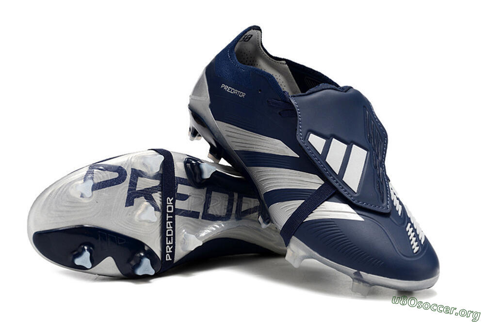 Adidas Predator Elite Foldover Tongue FG Football Boots - Blue/White/Silver 0