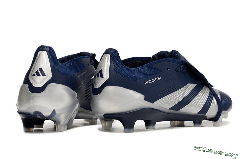 Adidas Predator Elite Foldover Tongue FG Football Boots - Blue/White/Silver 6