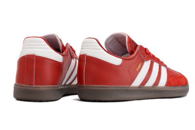 Adidas Samba Messi Indoor TF Football Shoes - Red/White/Brown