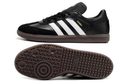 Adidas Samba Messi Indoor TF Football Shoes - Black/White/Brown