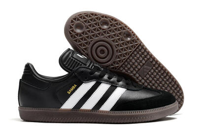Adidas Samba Messi Indoor TF Football Shoes - Black/White/Brown