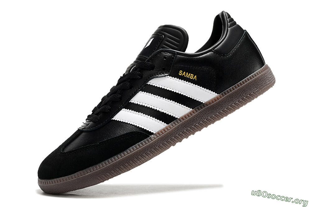 Adidas Samba Messi Indoor TF Football Shoes - Black/White/Brown 5