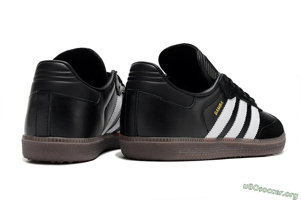 Adidas Samba Messi Indoor TF Football Shoes - Black/White/Brown 6