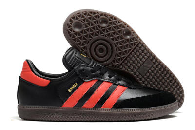 Adidas Samba Messi Indoor TF Football Shoes - Black/Red/Brown