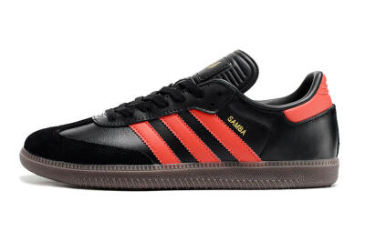 Adidas Samba Messi Indoor TF Football Shoes - Black/Red/Brown