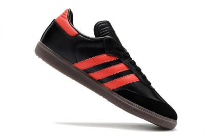Adidas Samba Messi Indoor TF Football Shoes - Black/Red/Brown