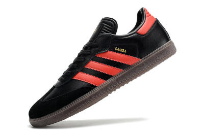 Adidas Samba Messi Indoor TF Football Shoes - Black/Red/Brown