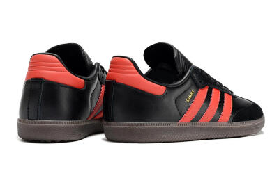 Adidas Samba Messi Indoor TF Football Shoes - Black/Red/Brown