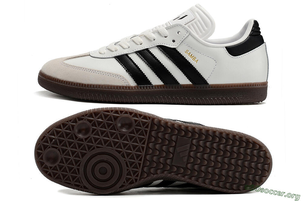 Adidas Samba Messi Indoor TF Football Shoes - Grey/White/Black 1