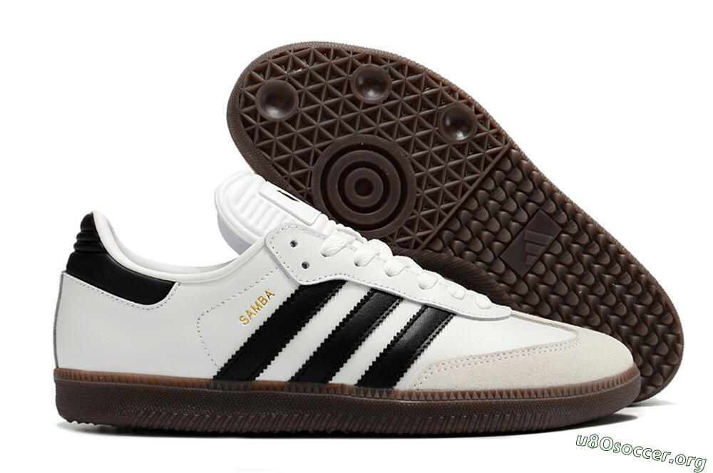 Adidas Samba Messi Indoor TF Football Shoes - Grey/White/Black 2