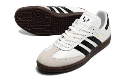 Adidas Samba Messi Indoor TF Football Shoes - Grey/White/Black