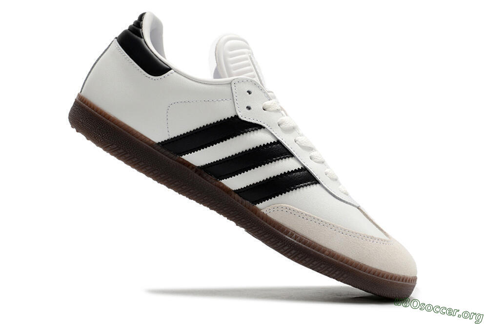 Adidas Samba Messi Indoor TF Football Shoes - Grey/White/Black 4