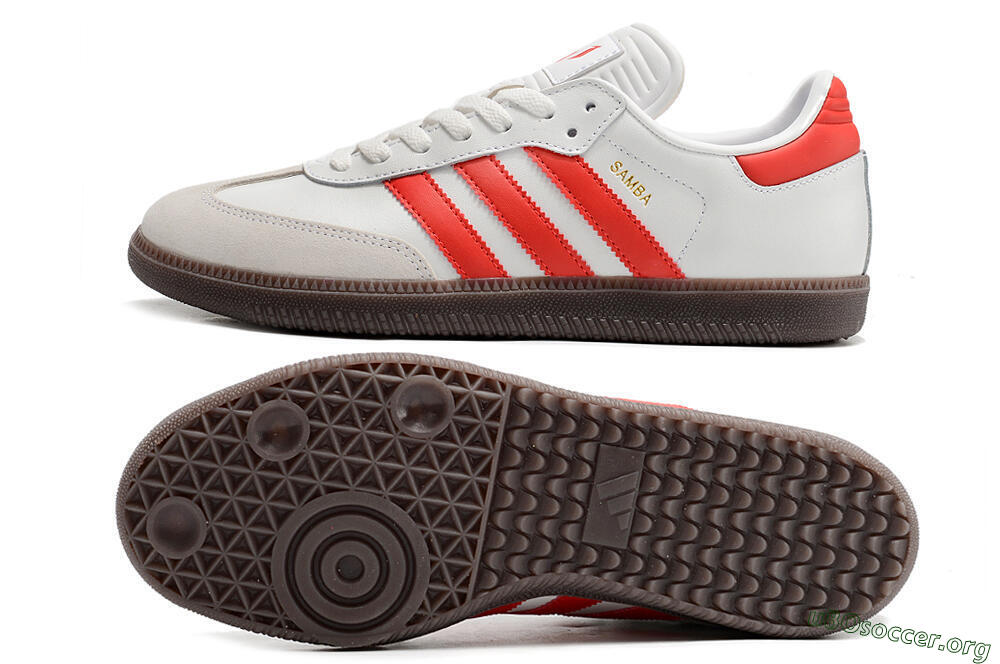 Adidas Samba Messi Indoor TF Football Shoes - Grey/White/Red 1