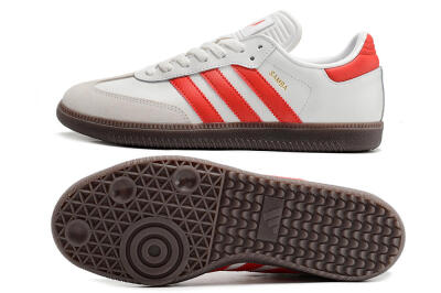 Adidas Samba Messi Indoor TF Football Shoes - Grey/White/Red