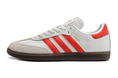 Adidas Samba Messi Indoor TF Football Shoes - Grey/White/Red