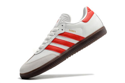 Adidas Samba Messi Indoor TF Football Shoes - Grey/White/Red