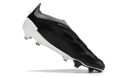 Adidas Predator Accuracy+ Laceless FG Football Boots - Black/White/Grey
