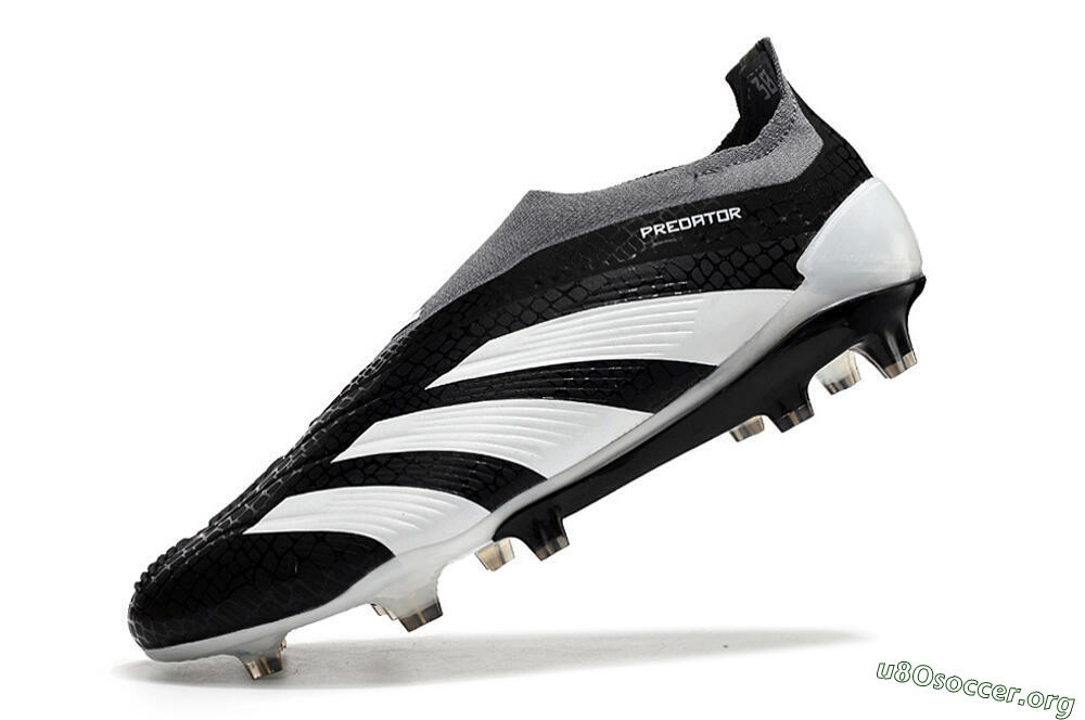 Adidas Predator Accuracy+ Laceless FG Football Boots - Black/White/Grey 5