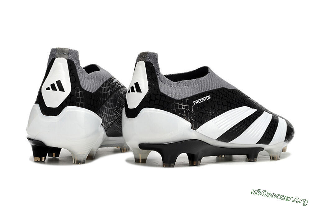 Adidas Predator Accuracy+ Laceless FG Football Boots - Black/White/Grey 6