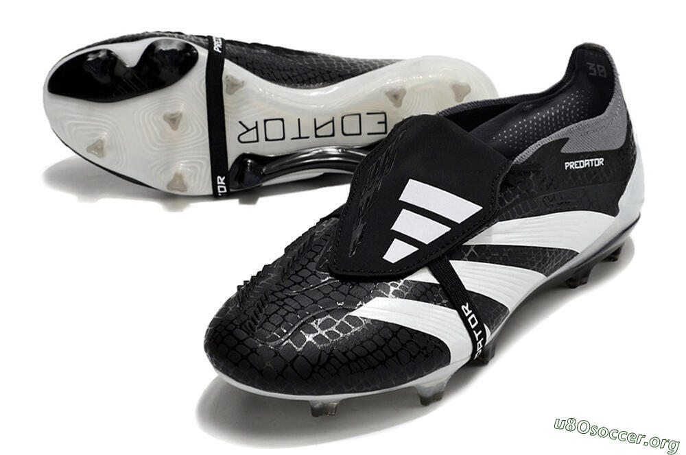 Adidas Predator Elite Foldover Tongue FG Football Boots - Black/White/Grey 0