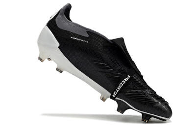 Adidas Predator Elite Foldover Tongue FG Football Boots - Black/White/Grey