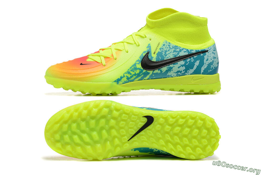 Nike Phantom GX 2 Luna Elite TF Football Shoes - Yellow/Blue/Black 1